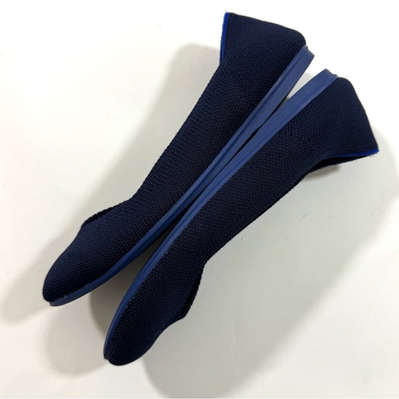 Rothys Knit Washable Ballet Flats Navy Blue Size 7 - Picture 4 of 9